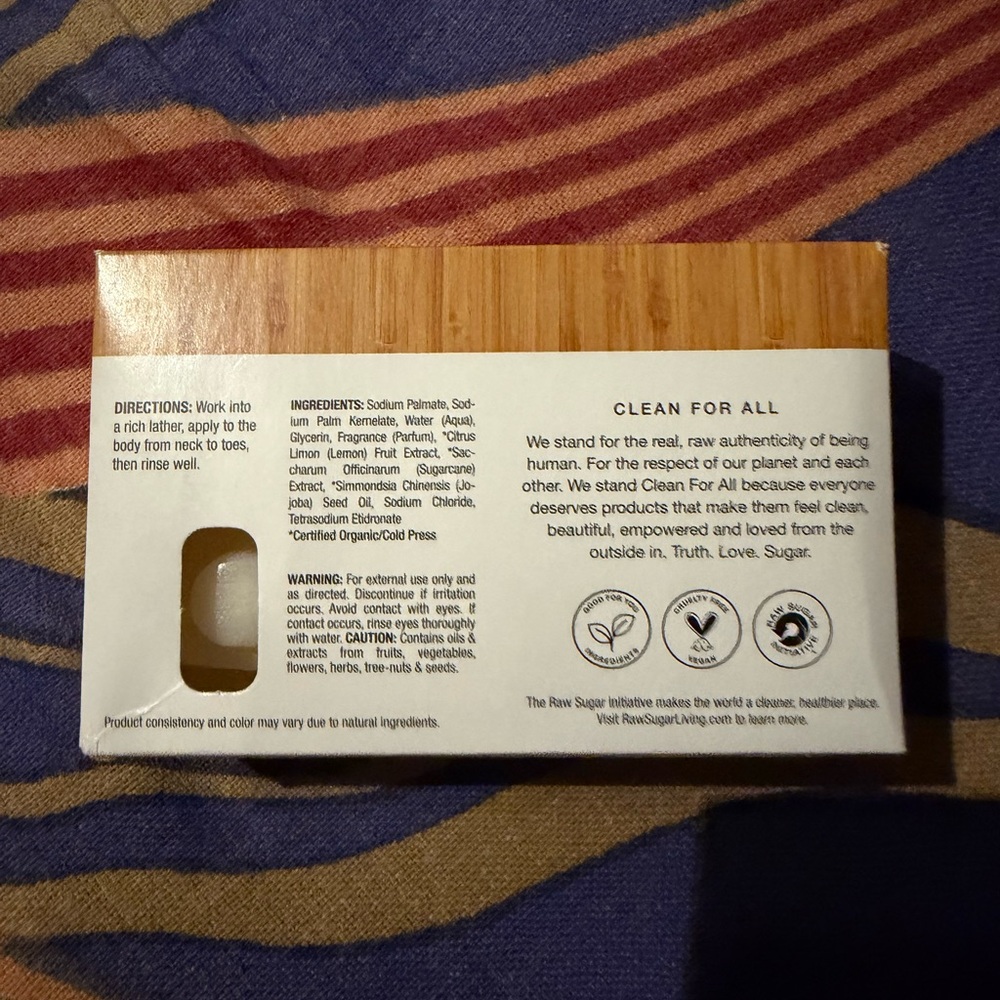 Raw Sugar Lemon Sugar Soap And Duck Soap Lift New - Picture 3 of 5